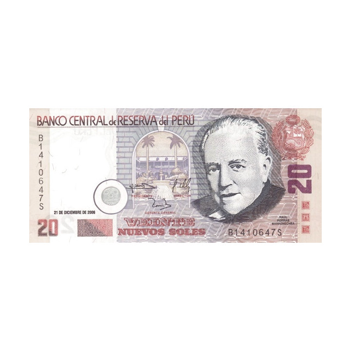 Peru 20 Nuevo Soles 2006 P176c