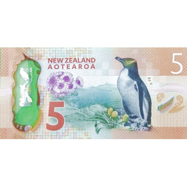 Nya Zeeland 5 Dollars 2015 P191
