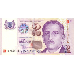 Singapore 2 Dollars 2000 P45