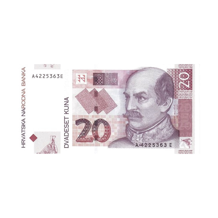 Kroatien 20 Kuna 2001 P39a