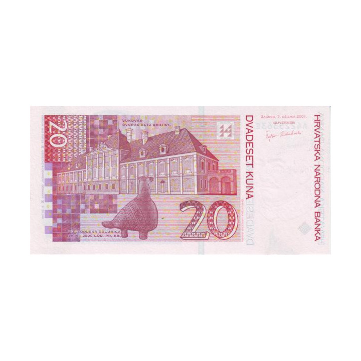 Kroatien 20 Kuna 2001 P39a
