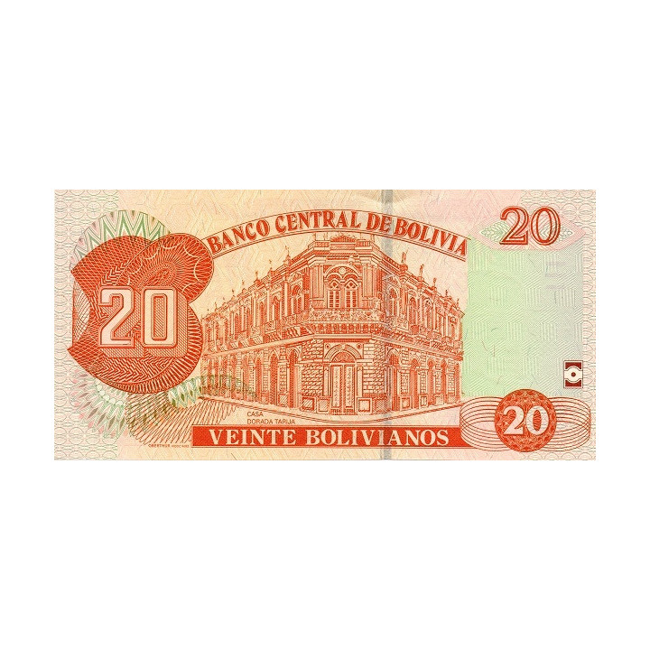 Bolivia 20 Bolivianos 1986 P244 (2)