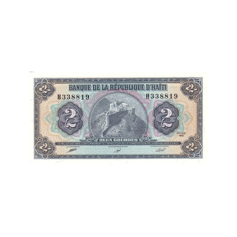 Haiti 2 Gourdes 1990 P254