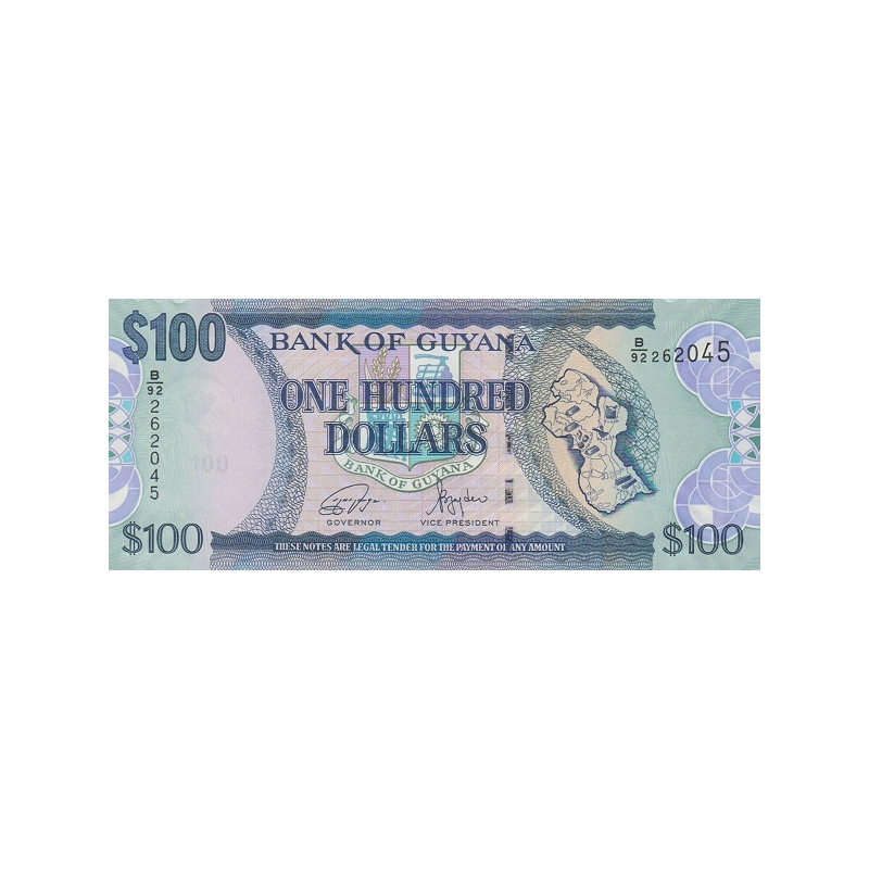 Guyana 100 Dollars 2022 P36