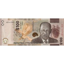 Bahamas 100 Dollars 2021 Pnew