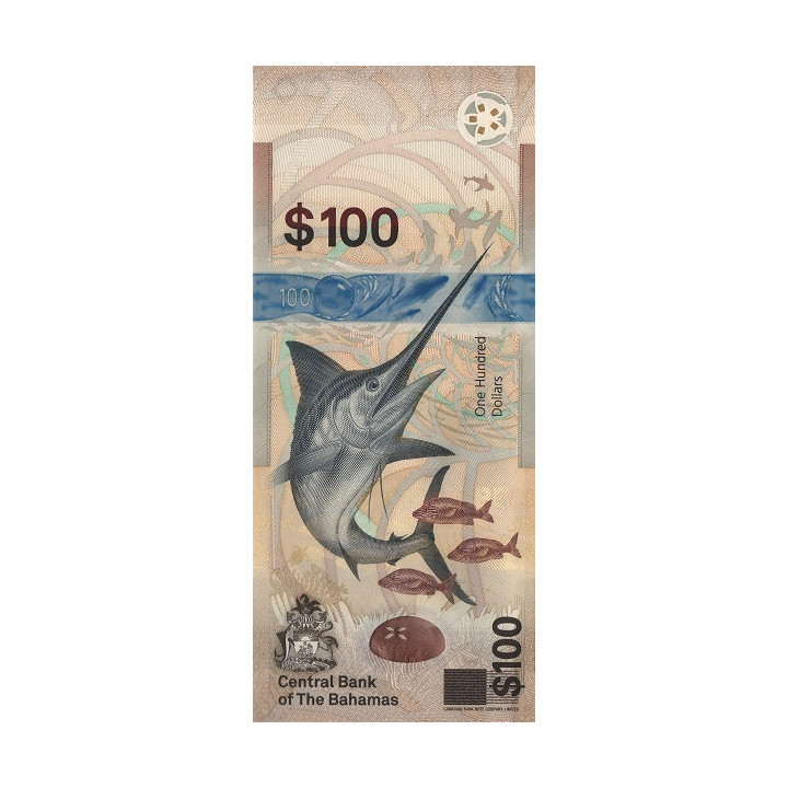 Bahamas 100 Dollars 2021 Pnew