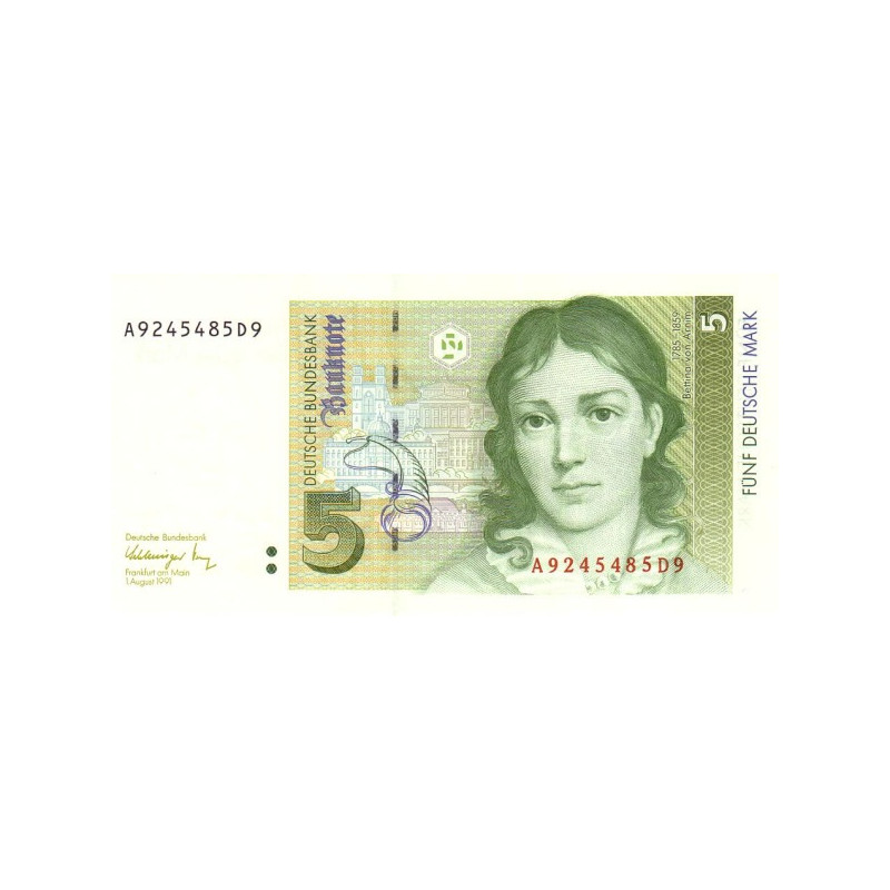 Tyskland 5 Deutsche Mark 1991 P37