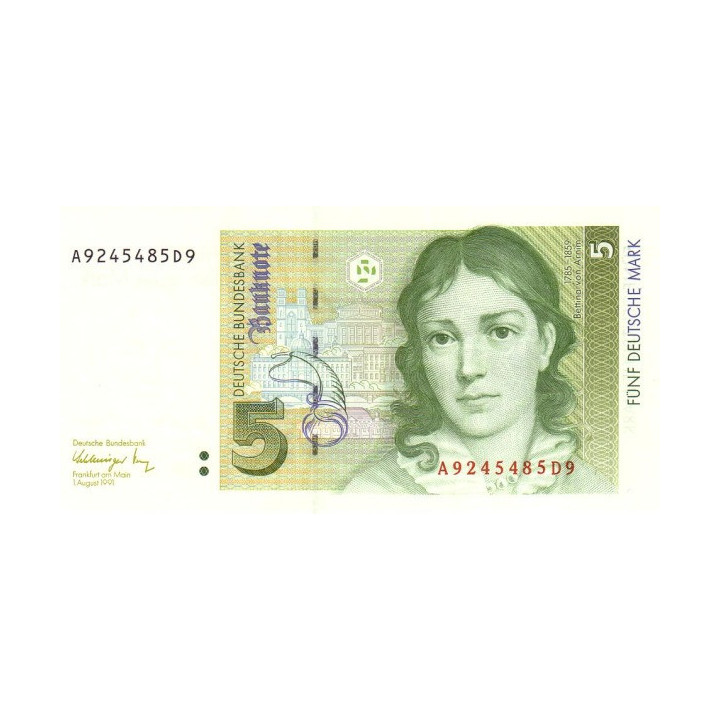 Germany 5 Deutsche Mark 1991 P37