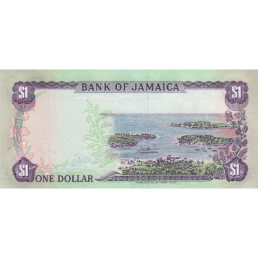 Jamaica 1 Dollar 1989 P68Ac