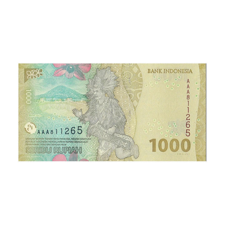 Indonesia 1000 Rupiah 2022 Pnew