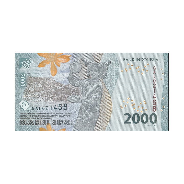 Indonesia 2000 Rupiah 2022 Pnew