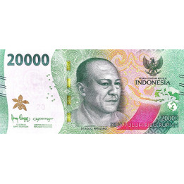 Indonesien 20.000 Rupiah 2022 Pnew