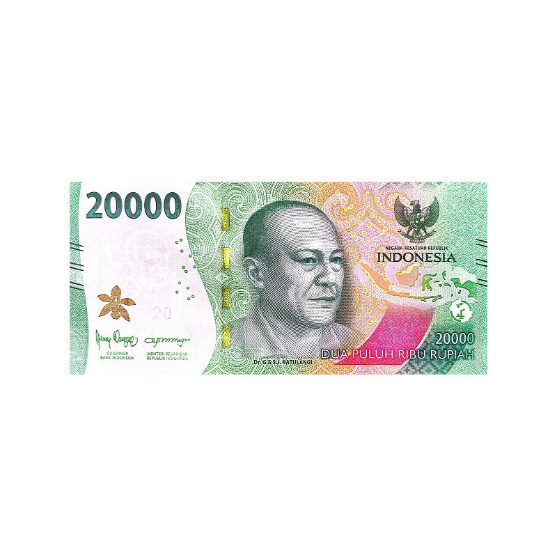 Indonesien 20.000 Rupiah 2022 Pnew