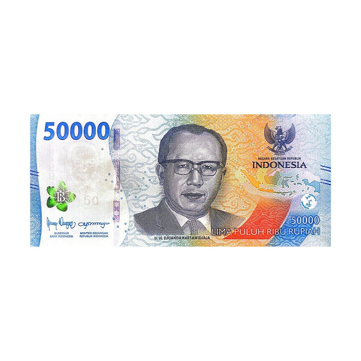 Indonesien 50.000 Rupiah 2022 Pnew