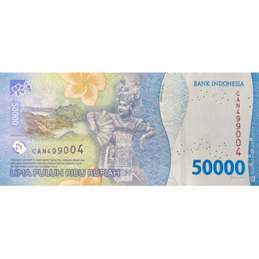 Indonesia 50.000 Rupiah 2022 Pnew