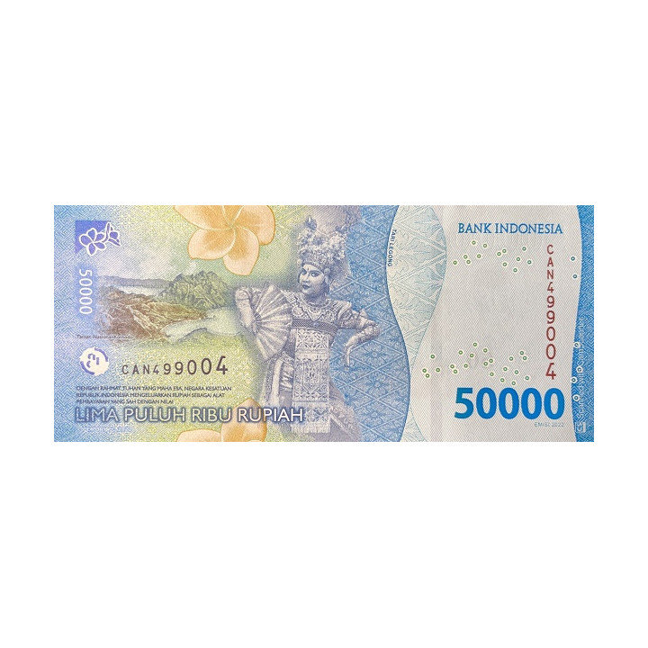 Indonesien 50.000 Rupiah 2022 Pnew