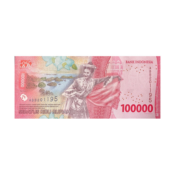 Indonesia 100.00 Rupiah 2022 Pnew