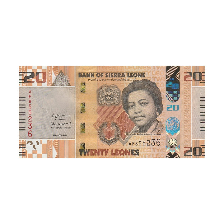 Sierra Leone 20 Leones 2022 Pnew