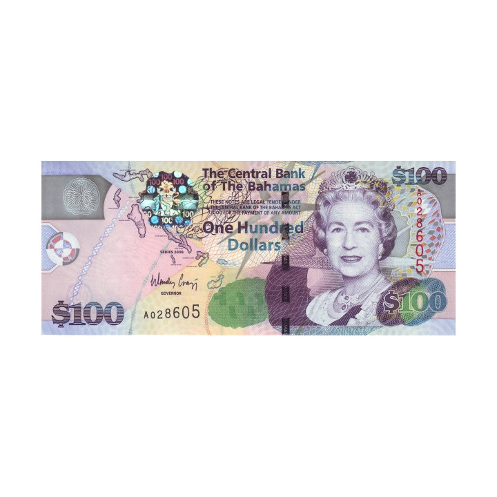 Bahamas 100 Dollars 2009 P76