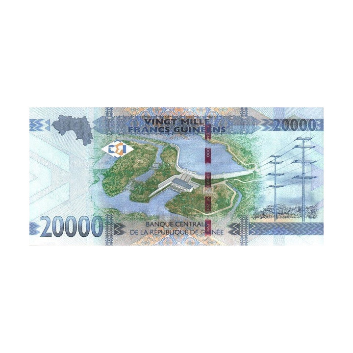 Guinea 20 000 Francs 2015 P-50