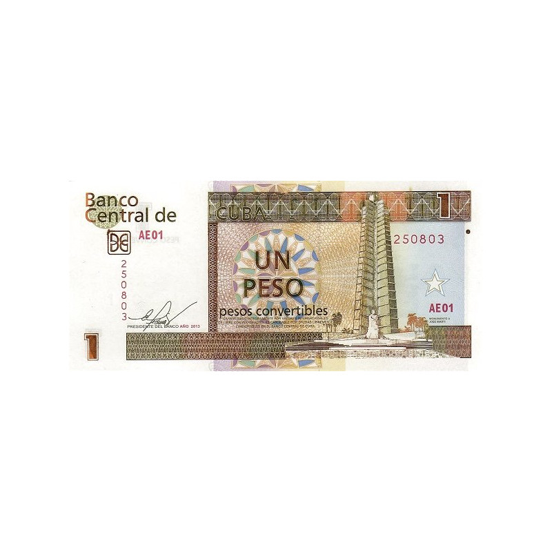 Cuba 1 Peso Convertible 2013 P FX46