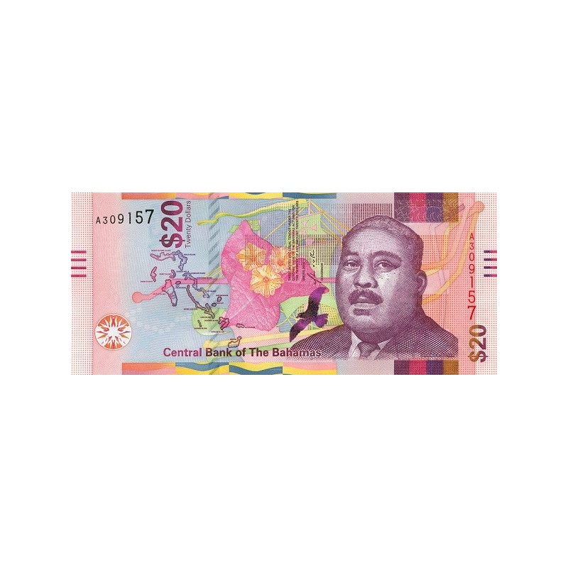 Bahamas 20 Dollars 2018 P80