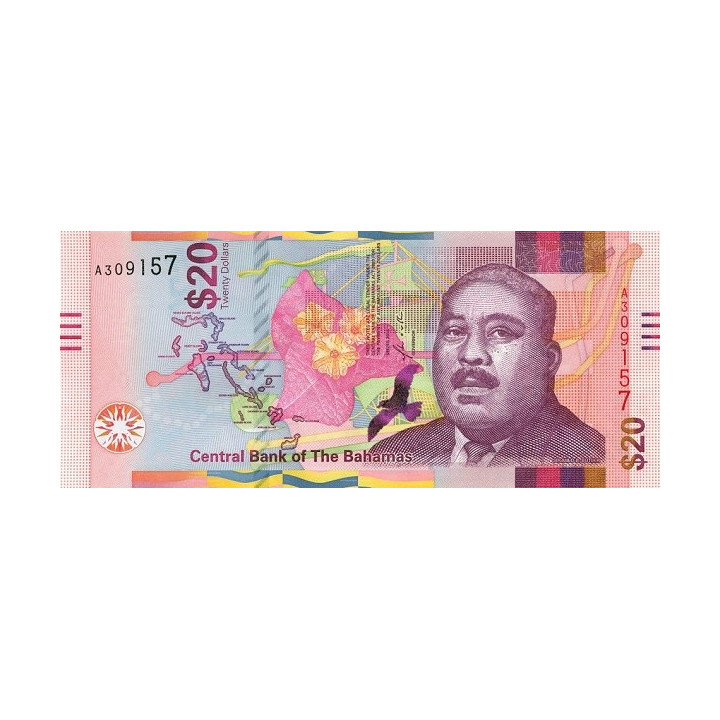 Bahamas 20 Dollars 2018 P80