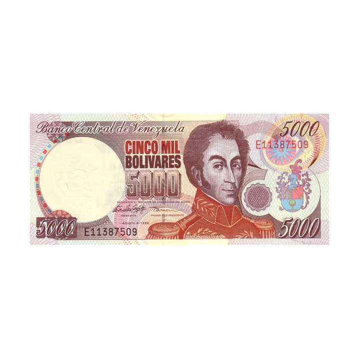 Venezuela 5000 Bolivares 1998 P78