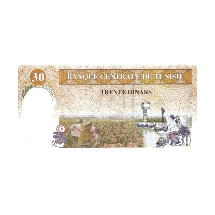 Tunisia 30 Dinars 1997 P89