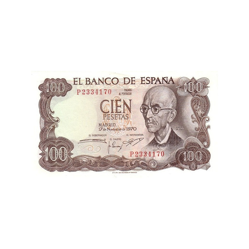 Spanien 100 Pesetas 1970 P152