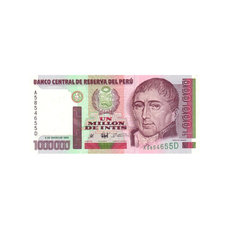 Peru 1 Million Intis 1990 P148