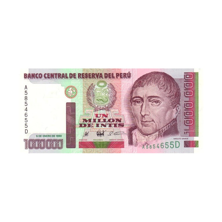 Peru 1 Million Intis 1990 P148