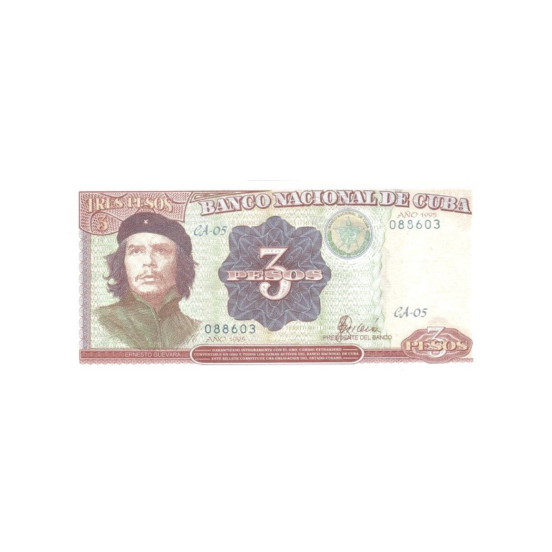 Kuba 3 Pesos 1995 P113