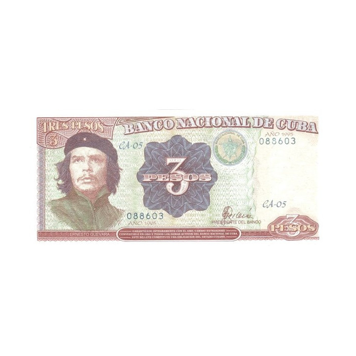 Cuba 3 Pesos 1995 P113