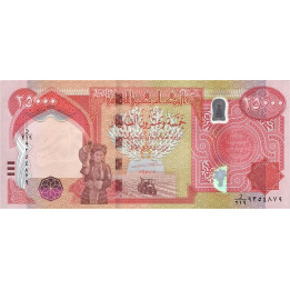 Iraq 25.000 Dinars 2020 - 1442 P102