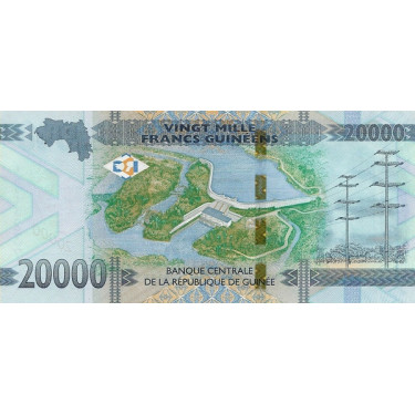 Guinea 20 000 Francs 2018 P-50 UNC