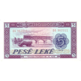 Albanien 5 Leke 1976 P42