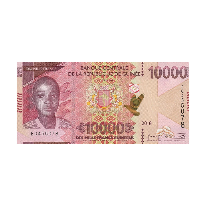 Guinea 10 000 Francs 2018 P-NEW