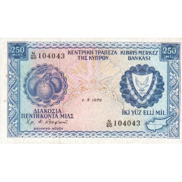 Cypern 250 Mils 1978 P41