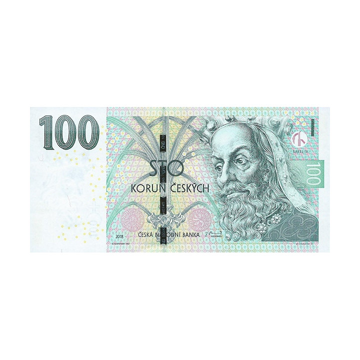 Tjeckien 100 Korun 2018 P18