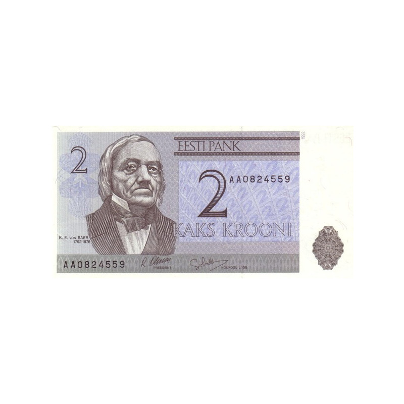Estonia 2 Krooni 1992 P70