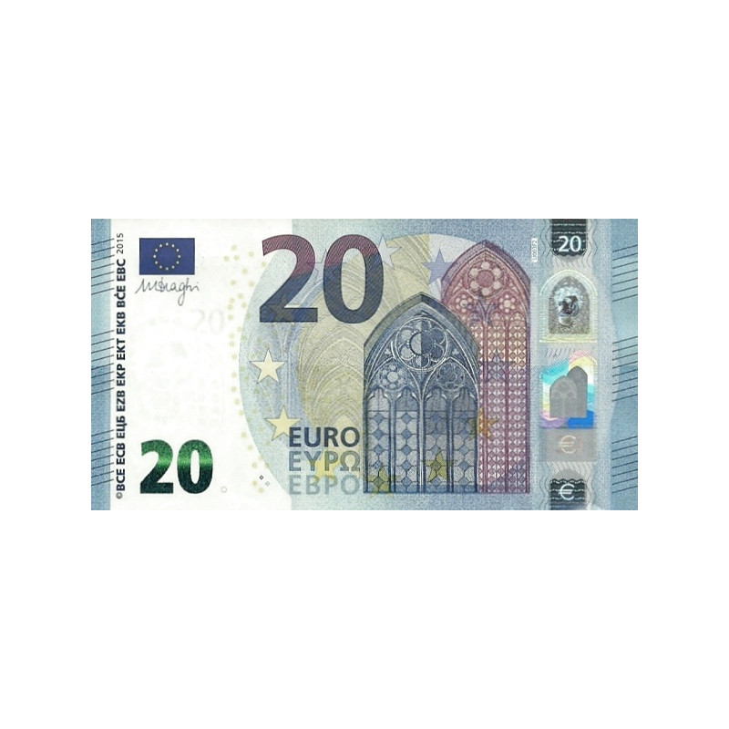 European Central Bank 20 Euro 2015 P22u