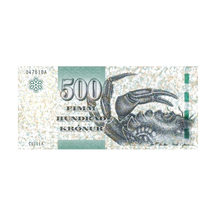Faeroe Islands 500 Kronur 2011 P32