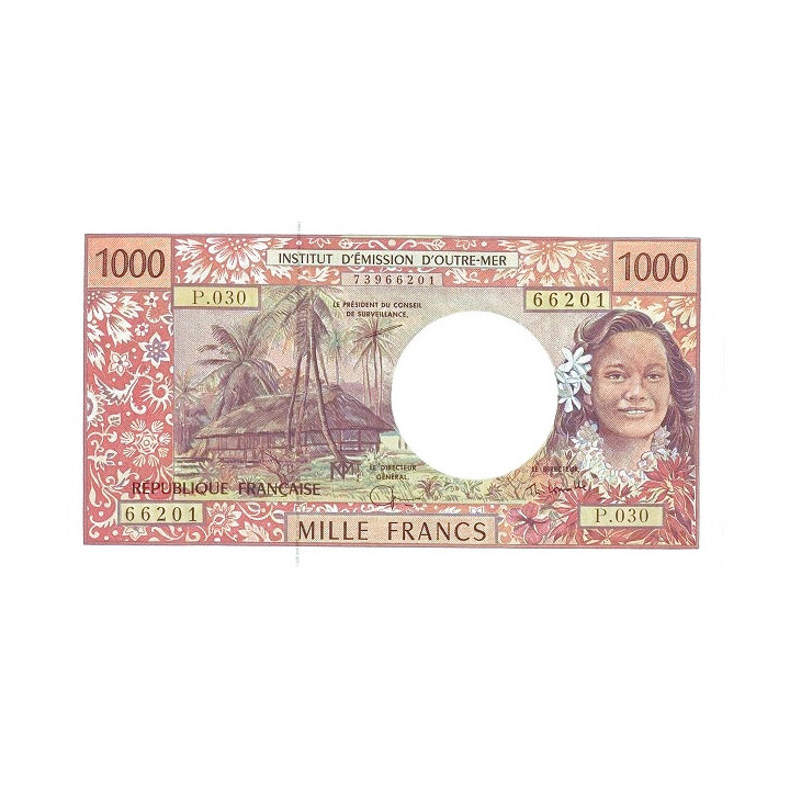 French Pacific Territories 1000 Francs 2004 P2h