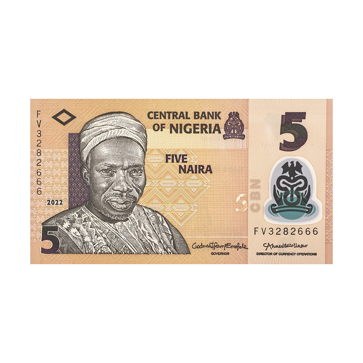 Nigeria 5 Naira 2022 P38