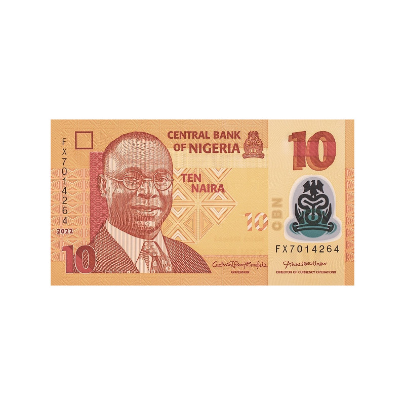 Nigeria 10 Naira 2022 P39