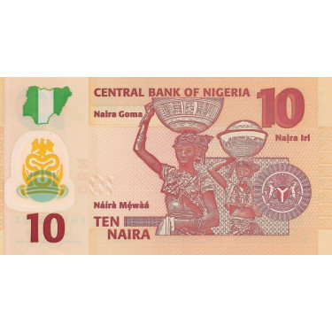 Nigeria 10 Naira 2022 P39
