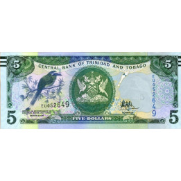 Trinidad and Tobago 5 Dollars 2006 P47c