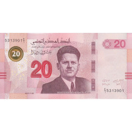 Tunisien 20 Dinars 2017 P97