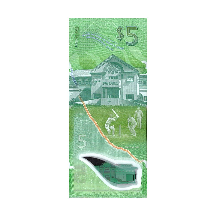 Barbados 5 Dollars 2022 P81